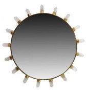 GILT METAL & ROCK CRYSTAL SUNB