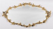 GILT-METAL SHAPED OVAL TWO-HAN
