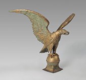 GILT MOLDED COPPER EAGLE WEATH