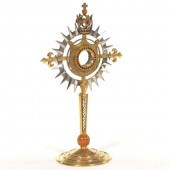 GILT MONSTRANCE CA. 1950 19" w