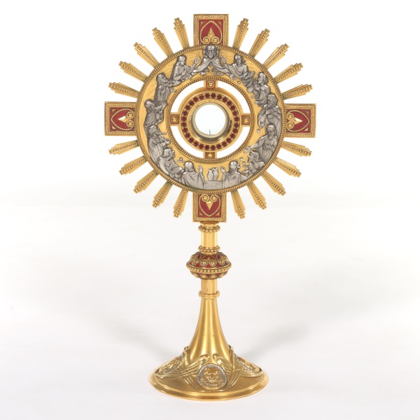 GILT MONSTRANCE CA. 1960 16" x
