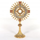 GILT MONSTRANCE CA. 1960 16" x