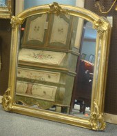 Gilt overmantle mirror with gr