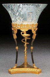 GILT, PATINATED BRONZE AND CUT