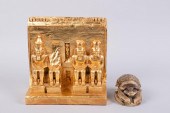 GILT-PLASTER MODEL OF ABU SIMB