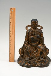 GILT QING DYNASTY BRONZE CHINE