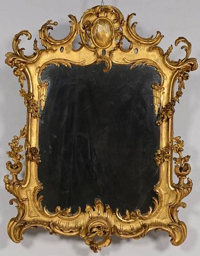 GILT ROCOCO MIRROR, CONTINENTALGilt