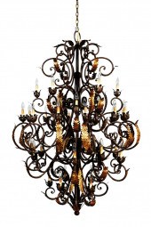 GILT SCROLLED IRON THIRTY-NINE