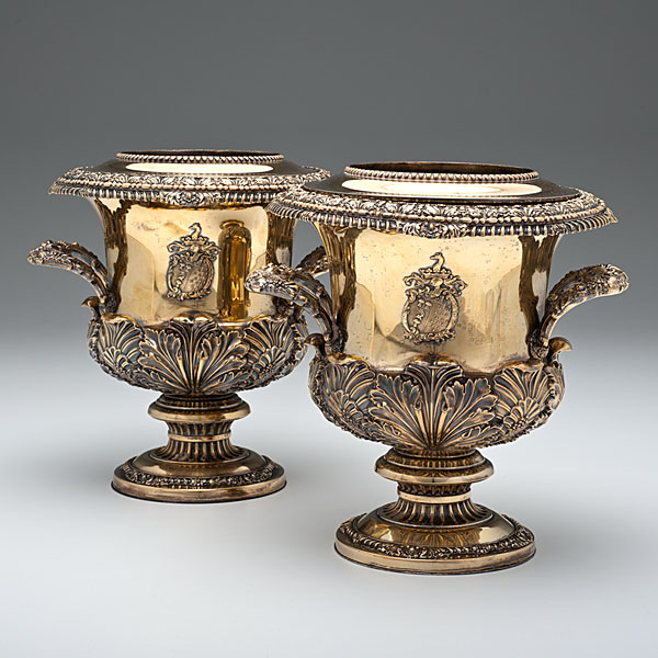 Gilt Sheffield Wine Coolers English