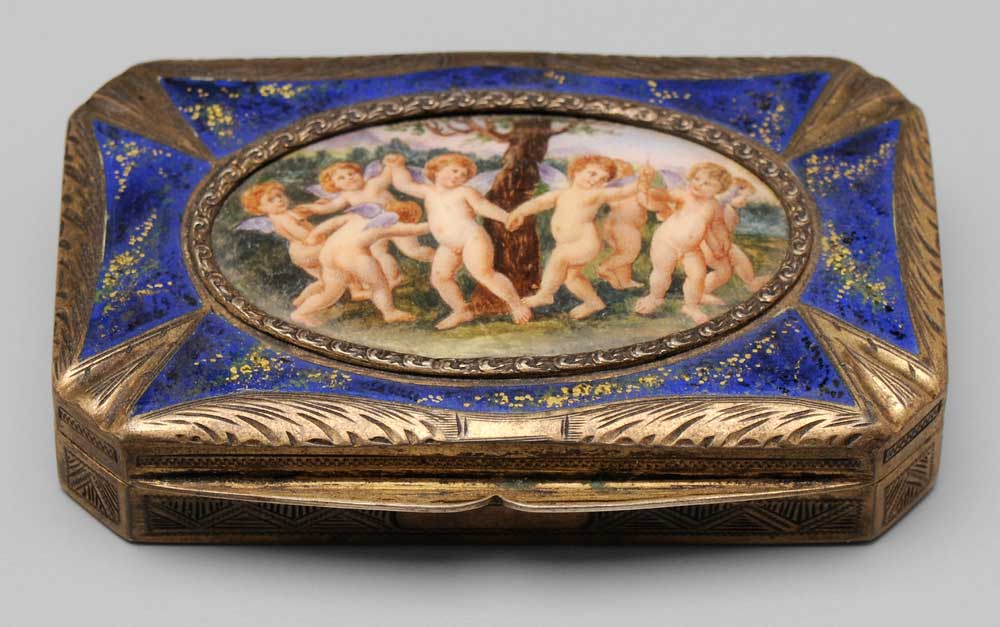 Gilt Silver and Enamel Box