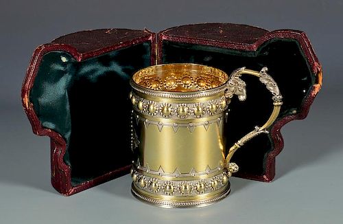 GILT SILVER CUP IN PRESENTATION