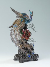 GILT SILVER FILLIGREE AND ENAM