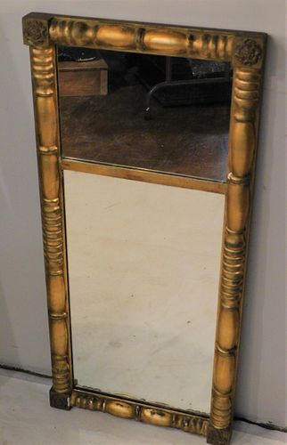 GILT SPLIT PILASTER MIRROROld