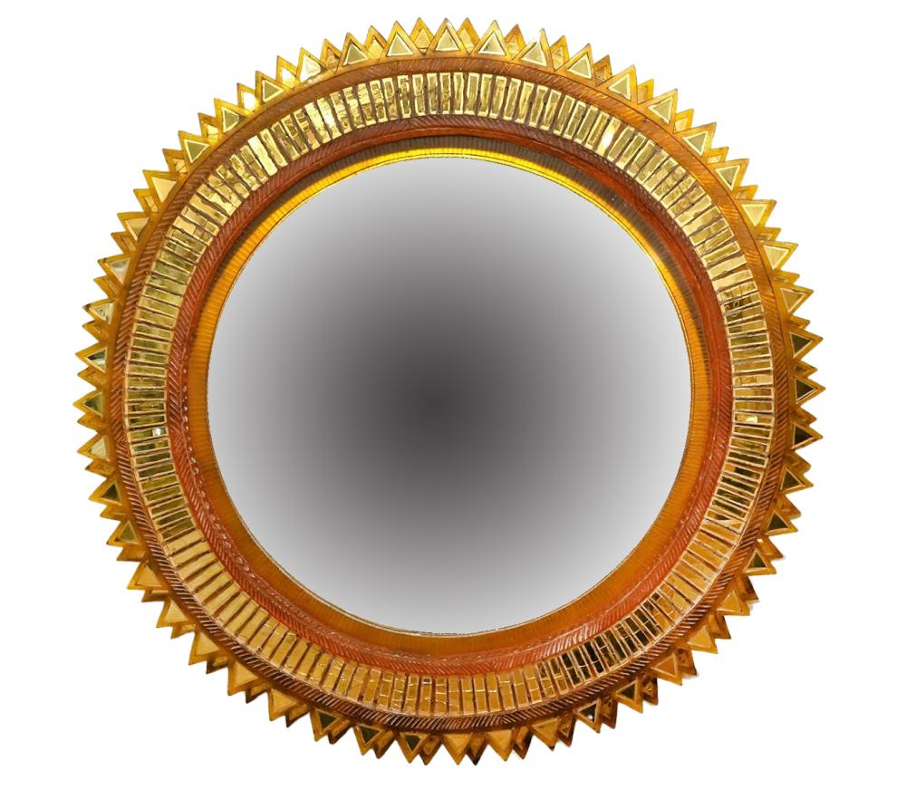 GILT STARBURST MID-CENTURY WALL
