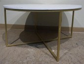 GILT TUBULAR METAL BASE ROUND