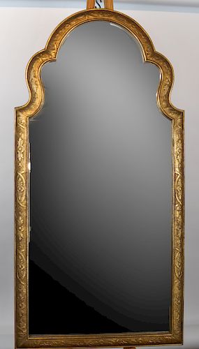 GILT WOOD ARCH TOP BEVELED