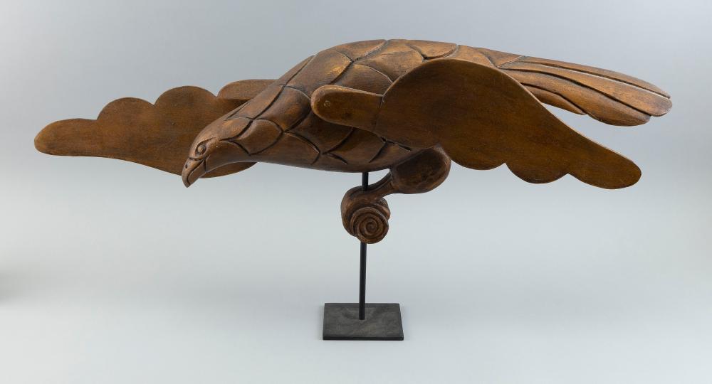 GILT WOOD EAGLE WHIRLIGIG