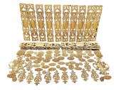 GILT WOOD WALL MOULDINGS: Over
