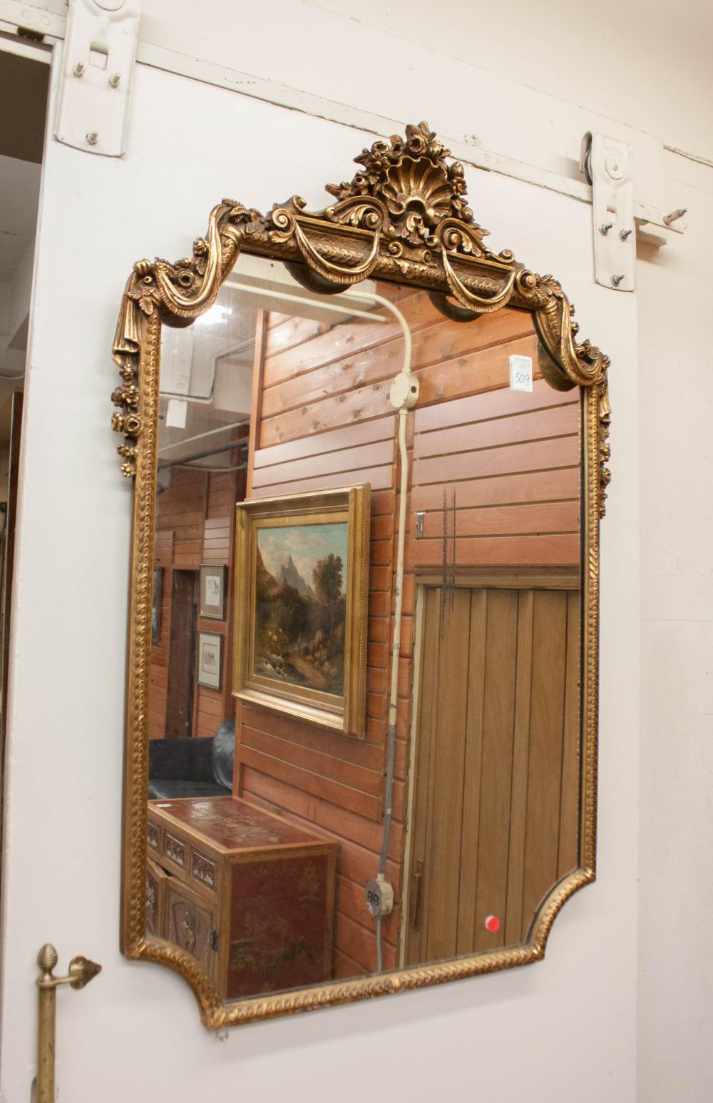 GILTWOOD AND GESSO FRAMED WALL