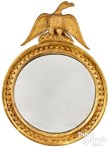 GILTWOOD CONVEX MIRROR WITH