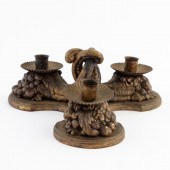 GILTWOOD CORNUCOPIA THREE-LIGH