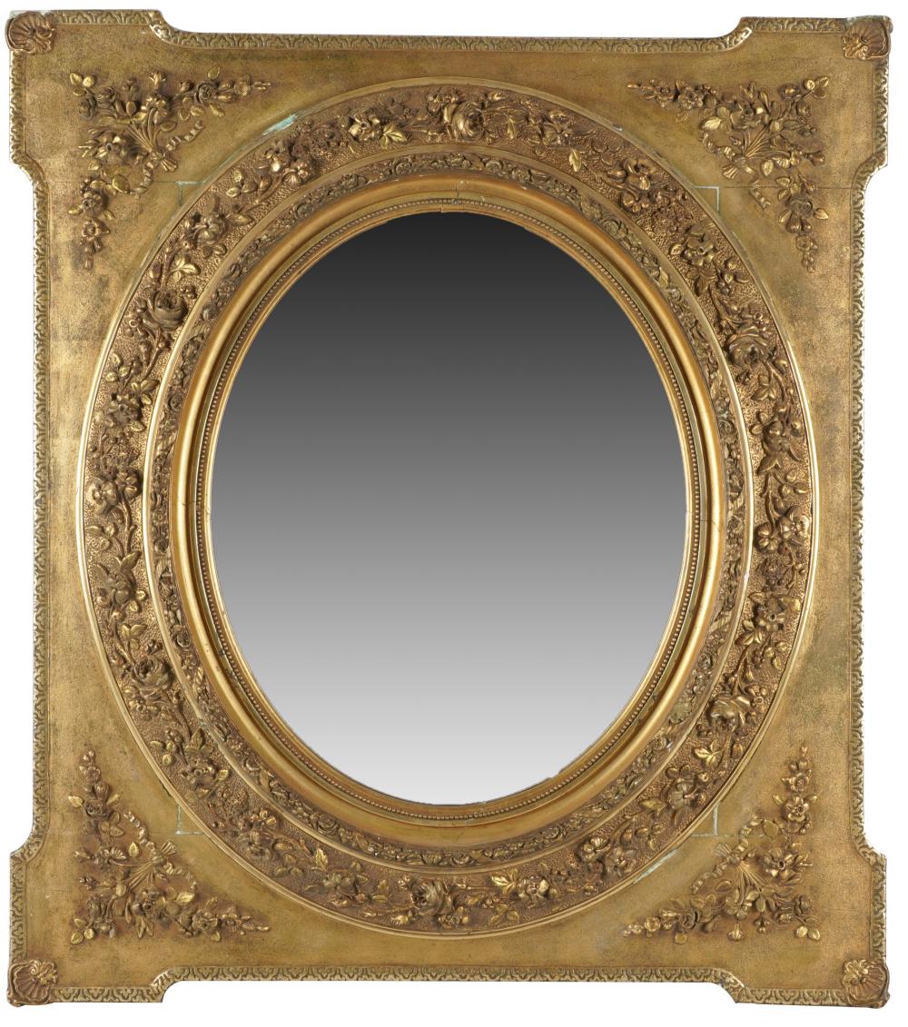 GILTWOOD & GESSO WALL MIRRORwith