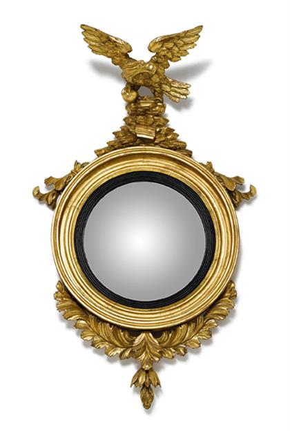 Giltwood girandole looking glass