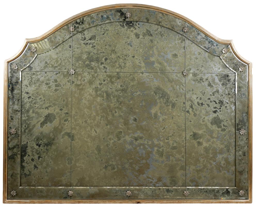 GILTWOOD & GLASS WALL MIRRORmodern;