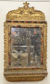 GILTWOOD MIRROR, HAVING POLYCH