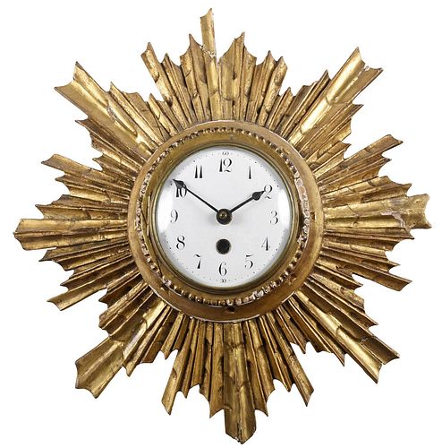 GILTWOOD SUNBURST CLOCKpossibly