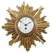 GILTWOOD SUNBURST CLOCKpossibl