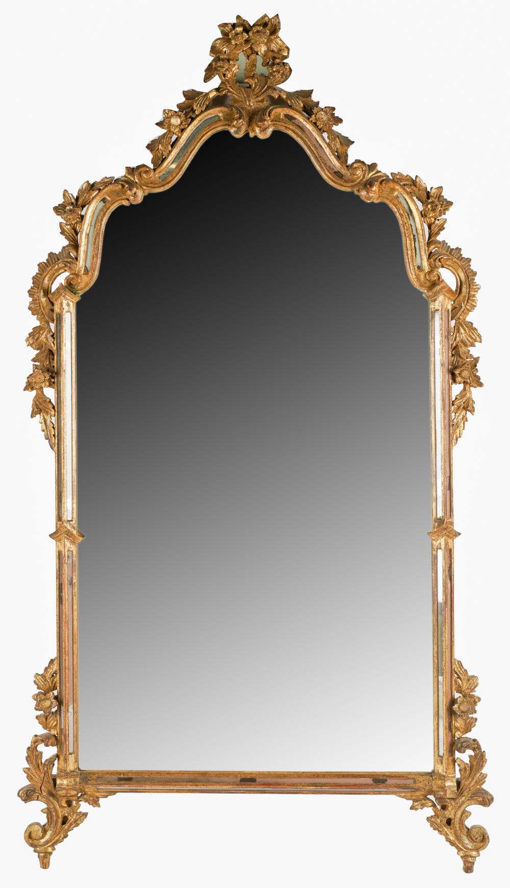 GILTWOOD WALL MIRRORmodern; 53 X 28