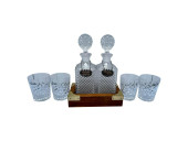 GIN AND VODKA CUT CRYSTAL DECA