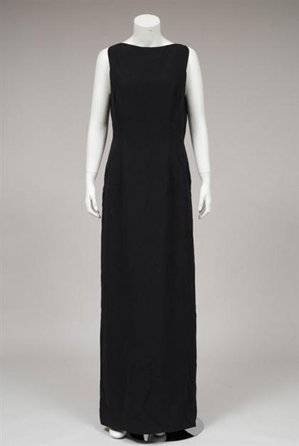 Giorgio Armani black silk crepe