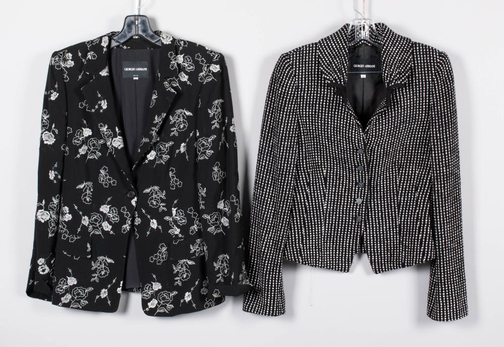 GIORGIO ARMANI, TWO BLACK AND WHITE