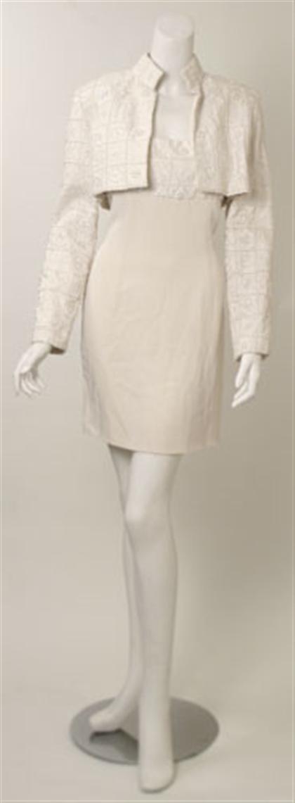 Giorgio Armani white silk