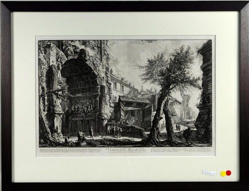 GIOVANNI B. PIRANESI "VEDUTA DELL