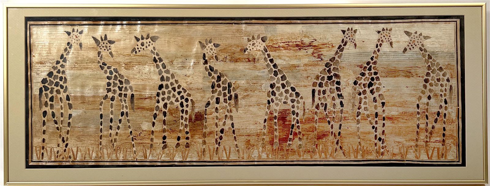 GIRAFFE COLLAGE ON BANANA