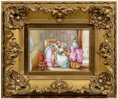 Giraud Limoges porcelain plaque,