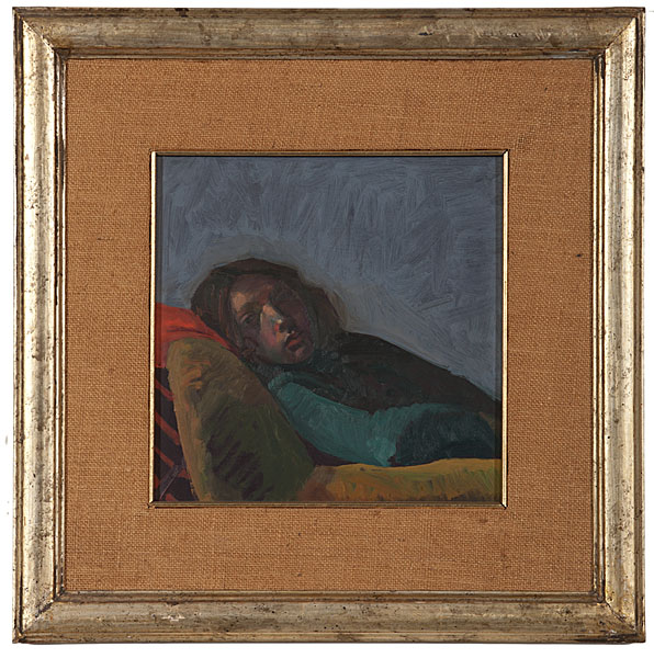 Girl in Blue- Green Shirt by