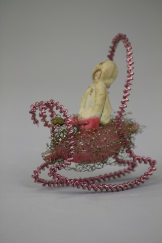 GIRL IN SLEIGH ORNAMENT Germany