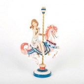GIRL ON CAROUSEL HORSE 1001469