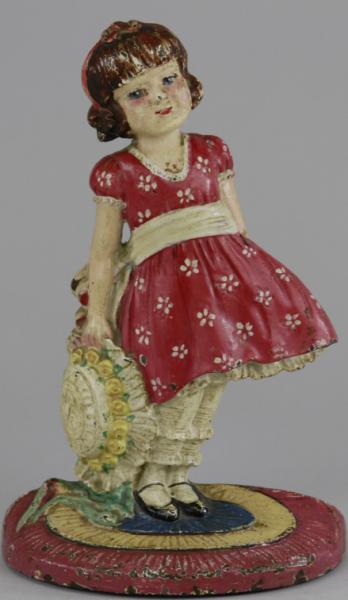 GIRL WITH BONNET DOORSTOP ''Pat