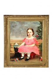 GIRL WITH DOG BY GEORGE KNAPP