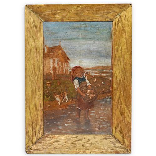 "GIRL WITH KITTENS" SMALL