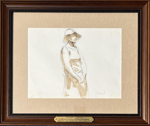 GISSON, W/C PORTRAIT OF A YOUNG