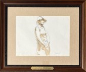 GISSON, W/C PORTRAIT OF A YOUN