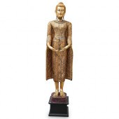 GIT WOOD THAI BUDDHA FIGUREDES