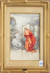 GIUSEPPE AURELI WATERCOLOR ON