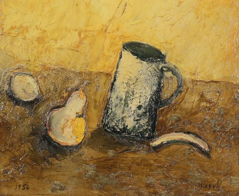 GIUSEPPE NAPOLI OIL ON WOOD PANEL